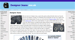 Desktop Screenshot of designerjeans.me.uk